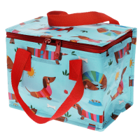Lunchbag Sausage Dog koeltasje (blauw)