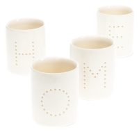 Theelichthouder set Home (4 delig)