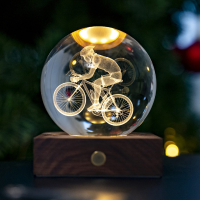 Amber Crystal Light 3D Laser Fietser