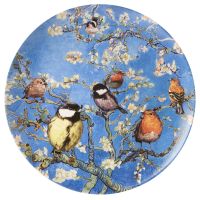 Wandbord Vogels Van Gogh Amandelbloesem 31,5 cm