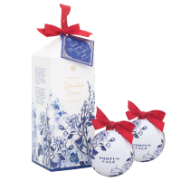 Portus Cale Gold & Blue Kerstbal zeepset 2 x 110 gr