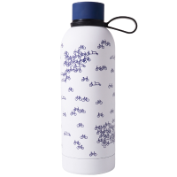 Heinen Delfts Blauw   De Blauwe Fiets drinkfles RVS 500 ml