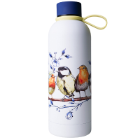 Heinen Delfts Blauw   Bosvogels drinkfles RVS 500 ml