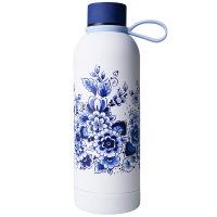 Heinen Delfts Blauw   Delfts Blauw drinkfles RVS 500 ml
