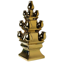 Tulpenvaas XL Stapelgekte   Goud 51 cm (3 delig)