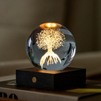 Amber Crystal Light 3D Laser Levensboom