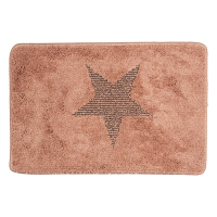Badmat Ster roze (58 x 38 cm)