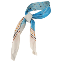 Bandana sjaal Palmen blauw