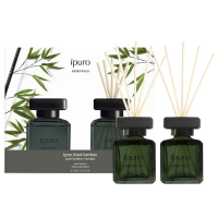 Geurstokjes Ipuro Black Bamboo 2 x 50 ml geschenkset