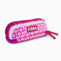 Zebra Make up tasje Pink Flower