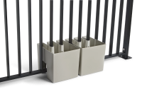 GreenUp Balkon Plantenbakken   Zijdegrijs   Set van 2 Stuks