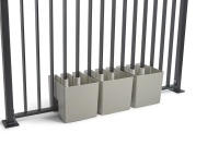GreenUp Balkon Plantenbakken   Zijdegrijs   Set van 3 Stuks