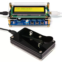 HU 069B CW Mofse Code Decoder USB 5V Voeding Instelbare Snelheid Audiofrequentie Invoer Externe CW Sleutel Buzzer Geluid