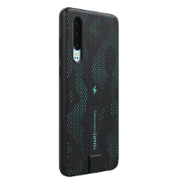 HUAWEI Wireless Charging Case GSM backcover Geschikt voor model (GSMs): Huawei P30 Zwart/blauw
