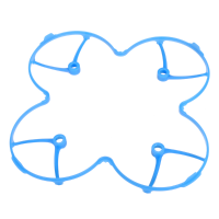 Hubsan X4 H107 H107l V252 Rc Quadcopter Parts Protection Cover Blue