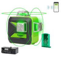 Huepar 603CG BT 3x360° Groene Beam 3D Bluetooth 12 Lijnen Laser Level Zelfnivellerende Cross Line USB Opladen Droog/Li i