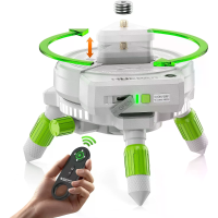 Huepar AT5 Motorized Rotating Base 360° voor laserwaterpas Afstandsbediening met verstelbare hoogte & 3 snelheden fijn a