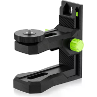 Huepar PV12 fijne afstelling magnetische laserwaterpas beugel muurbeugel L vorm draaibare basis met 360° rotatie 1/4