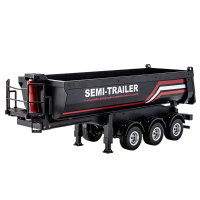 Huina 1509 1/18 RC semi dump trailer elektrisch heffen voor 1501 RC tractortrailer