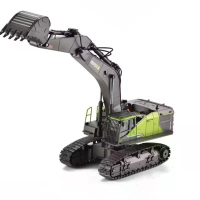 HuiNa Toys 159 RTR 1/14 28CH RC Auto Graafmachine Alloy Bucket Volledige Proportionele Afstandsbediening Truck LED Licht