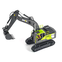 HuiNa Toys 1661 RTR 1/18 2.4G 13CH RC Graafmachine Legering Emmer Ingenieurs LED Licht Spray 680° Rotatie Afstandsbedien