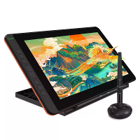 HUION KAMVAS 12 Tekentablet met standaard Volledig gelamineerde digitale kunst grafische tablet met verstelbare standaar