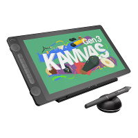HUION KAMVAS 16 Gen 3 Tekentablet met Scherm 15,8 inch 2,5K QHD Kunsttablet met Volledig Gelaagd Anti Reflectie Glas 99%