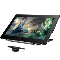 HUION Kamvas Pro 16 Plus 4K UHD Graphics Teken Tablet met Scherm Volledig Gelamineerd 145% sRGB Kunsttablet met Batterij