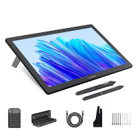 HUION KAMVAS Pro 19 4K UHD Tekentablet 18,4 Inch Touchscreen 96% Adobe RGB 1,07 Miljard Kleuren Tekenscherm met PenTech