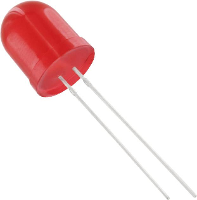 HuiYuan 10003R1D EHB A Bedrade LED Rood Rond 10 mm 325 mcd 50 ° 20 mA