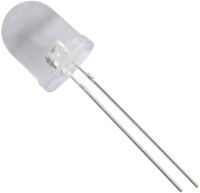 HuiYuan 10003Y1C CSB B Bedrade LED Geel Rond 10 mm 1800 mcd 25 ° 20 mA 2.1 V
