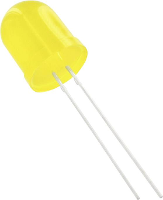 HuiYuan 10003Y1D EHB A Bedrade LED Geel Rond 10 mm 325 mcd 50 ° 20 mA