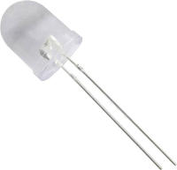 HuiYuan 10034B2C CSD C Bedrade LED Blauw Rond 10 mm 6300 mcd 25 ° 20 mA