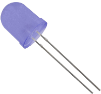 HuiYuan 10034B2D EHD A Bedrade LED Blauw Rond 10 mm 700 mcd 50 ° 20 mA 3.1 V
