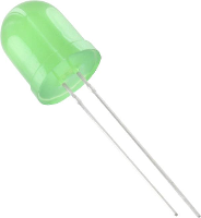 HuiYuan 10034G3D EHE A Bedrade LED Groen Rond 10 mm 1750 mcd 50 ° 20 mA