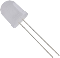 HuiYuan 10034W2D EHD A Bedrade LED Wit Rond 10 mm 700 mcd 50 ° 20 mA 3.1 V