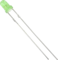 HuiYuan 3004G6D EHB S Bedrade LED Groen Rond 3 mm 175 mcd 60 ° 20 mA
