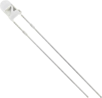 HuiYuan 3004R1C DHE A Bedrade LED Rood Rond 3 mm 600 mcd 40 ° 20 mA