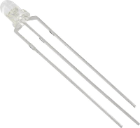 HuiYuan 3009Y1G3C DSC Bedrade LED Geel, Groen Rond 3 mm 2200 mcd, 2650 mcd 35 ° 20 mA
