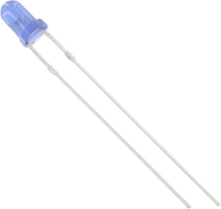 HuiYuan 3034B2D EHD A Bedrade LED Blauw Rond 3 mm 500 mcd 60 ° 20 mA