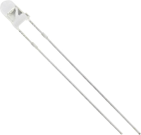 HuiYuan 3034R1C DSD E Bedrade LED Rood Rond 3 mm 4000 mcd 40 ° 20 mA