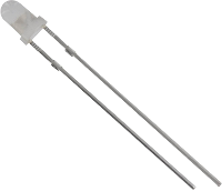 HuiYuan 3034W2D ESA B Bedrade LED Wit Rond 3 mm 1800 mcd 60 ° 20 mA 3.1 V