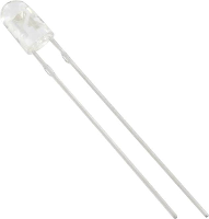 HuiYuan 3234R1C ESB C Bedrade LED Rood Ovaal 3 mm 1850 mcd 70 °, 30 ° 20 mA