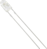 HuiYuan 3234Y1C ESC E Bedrade LED Geel Ovaal 3 mm 4150 mcd 70 °, 30 ° 20 mA