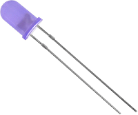 HuiYuan 5034B2D ESB C Bedrade LED Blauw Rond 5 mm 2800 mcd 50 ° 20 mA 3.1 V