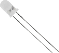 HuiYuan 5034W2C CSB A Bedrade LED Wit Rond 5 mm 2250 mcd 20 °, 25 ° 20 mA