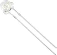 HuiYuan 5434G3C LSA B Bedrade LED Groen Belvorm 5 mm 1750 mcd 100 ° 20 mA