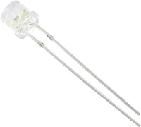 HuiYuan 6634B2C LHC B Bedrade LED Blauw Cilindrisch 5 mm 350 mcd 120 ° 20 mA