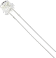 HuiYuan 6834B2C LHD B Bedrade LED Blauw Rechthoekig 5 mm 700 mcd 120 ° 20 mA