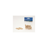 Humbert 40x mini decoratieve houten clips   25mm   knijpers